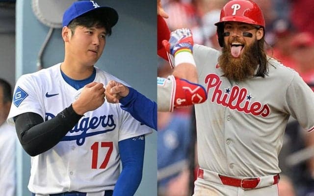 大谷翔平が試合前に“釣り上げた”人物　駆け寄る可愛い存在…続く2人の関係性