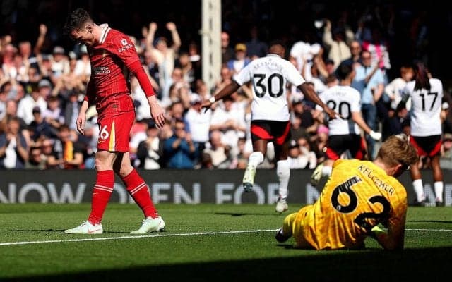 らしさ欠いた首位リバプールがフルアムに逆転負け…遠藤航は出番なし【プレミアリーグ】