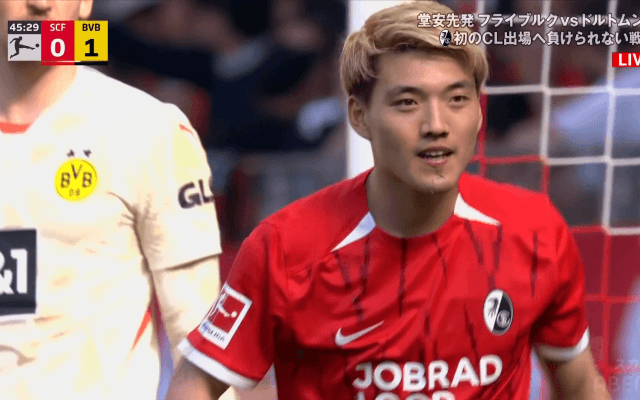 魔法のスルーパス！ 堂安律が“空間支配”でドルトムント翻弄「えぐいとこ通したな」「うまくて怖い」決定機演出の瞬間が話題