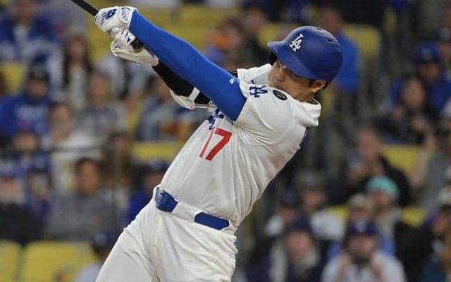 大谷翔平、4試合ぶり4号で敵地通算100本目　トランプ大統領を訪問後に“メモリアル弾”