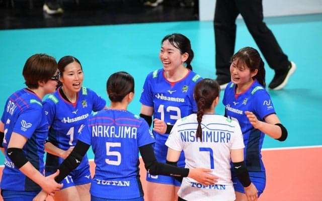 SVリーグ女子　ホームで連勝のSAGA久光が3位に浮上