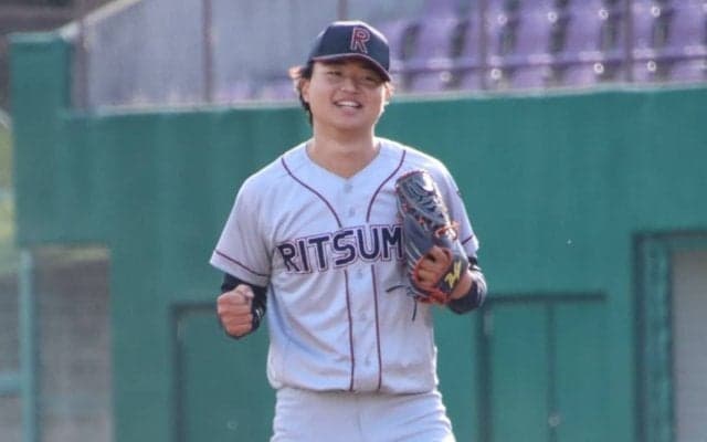 春夏連続甲子園出場右腕が自己最速の147キロ！好リリーフで立命館大の勝ち点に貢献！【関西学生】