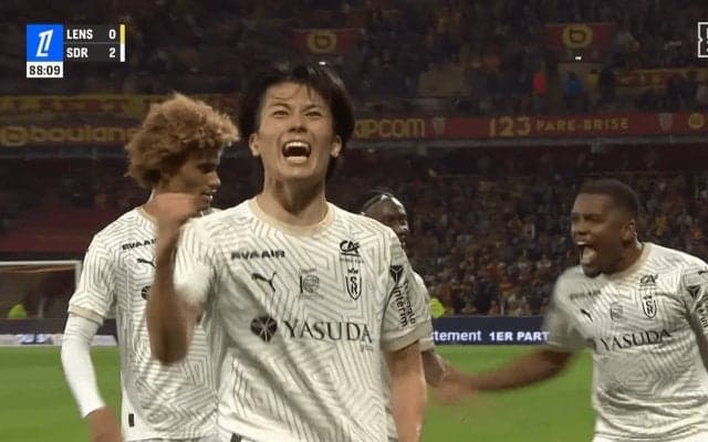 「涙出てくる」中村敬斗、足を攣りながらのフルスプリントからカウンター一閃！「痛々しいけどよかった」「チームのためにここまで...」崖っぷちチームを救う追加点にファン感涙