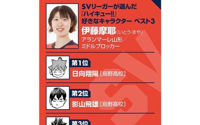 【ハイキュー‼×SVリーグ】日向翔陽の「低身長ミドル」の戦い方に共感するアランマーレ山形の伊藤摩耶　武器は朝練100本で磨いたサーブ