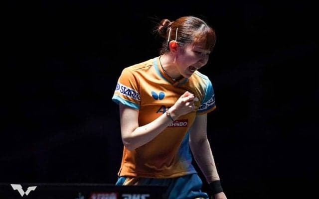 早田ひな、サウスポー対決に勝利でグループリーグ突破　張本美和、大藤沙月に続き決勝T進出を確定【ITTF男女ワールドカップ】