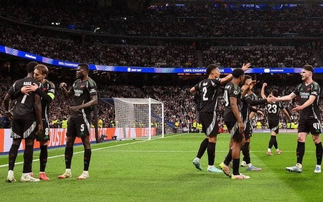 ベルナベウ攻略で連勝のアーセナルが王者マドリー撃破！　PSG待つベスト4進出【CL】