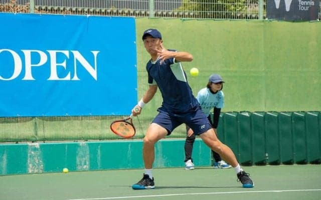 内山靖崇が主催するITF男子ツアー「BLUE SIX OPEN」大阪大会 シード勢ら勝ち上がる中で徳田廉大が第2シードを撃破