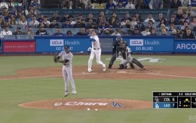 大谷翔平との対戦で相手投手が“狂喜乱舞”リアクション…「誰だって嬉しい」真っ向勝負→テンション大爆発の瞬間