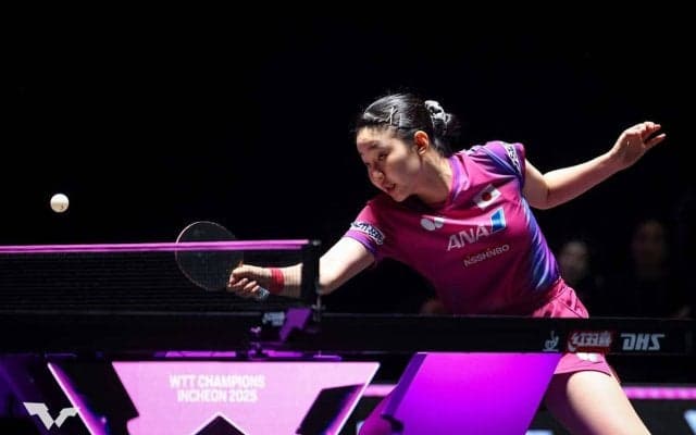 張本美和、世界2位の王曼昱と激闘も中国超えならず　フルゲームで敗れ16強で終戦、2大会連続のメダルは逃す【ITTF男女ワールドカップ】