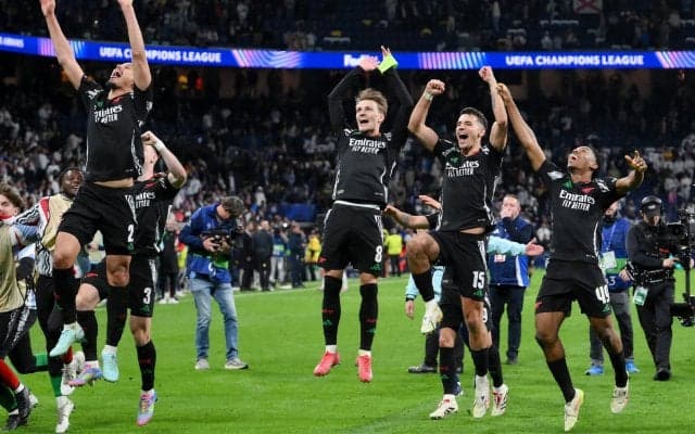 アーセナルが偉大な記録を樹立、ベルナベウでレアルに連勝した初のイングランドクラブに…19年ぶりのCL決勝進出なるか