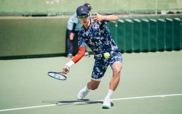 楠原悠介、川橋勇太、山﨑純平がシードダウンを演じて準々決勝進出。単複で8強が出揃う 内山靖崇主催のITF大会「BLUE SIX OPEN」