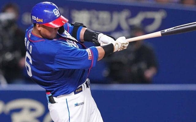 中日・中田翔が今季1号ソロ　自身12試合29打席目で待望…本拠地チーム1号にファン熱狂