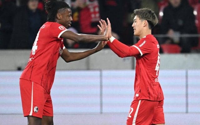 堂安律が今季9点目、全3ゴールに絡む活躍でホッフェンハイムに競り勝ちフライブルクは5位再浮上【ブンデスリーガ】