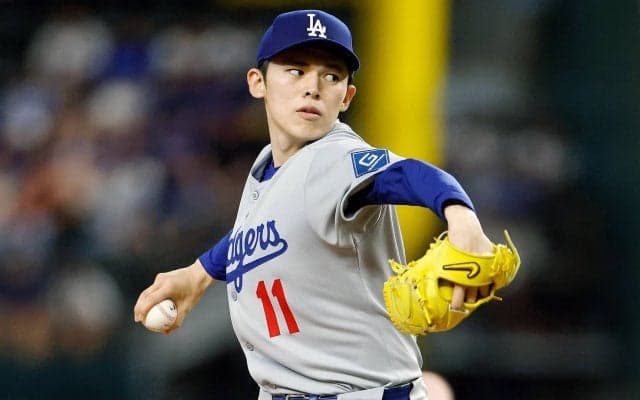 佐々木朗希、MLB初勝利ならず…自己最長6回2失点4K最速156キロの力投もドジャースはサヨナラ負け