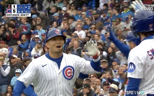 現地実況も“絶叫” 鈴木誠也の2戦連発豪快弾でカブスファン総立ちの超熱狂！ PCAとベンチで…「珍パフォーマンス」にも注目