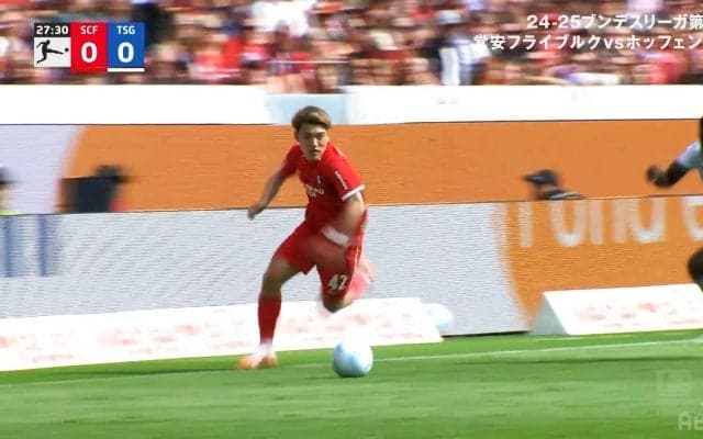 「クッソ上手いな」堂安律の“神業ターン”が脚光！「ボールの勢いを殺さずに」「完璧すぎる」敵翻弄で先制点の起点を作った瞬間