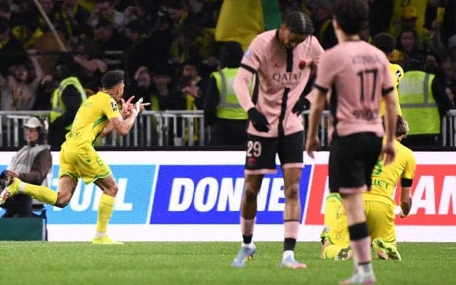 王者PSGの連勝が10でストップ、終盤被弾でナントにドロー【リーグ・アン】