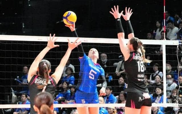 SVリーグ女子、SAGA久光スプリングスが準決勝へ　姫路に勝利