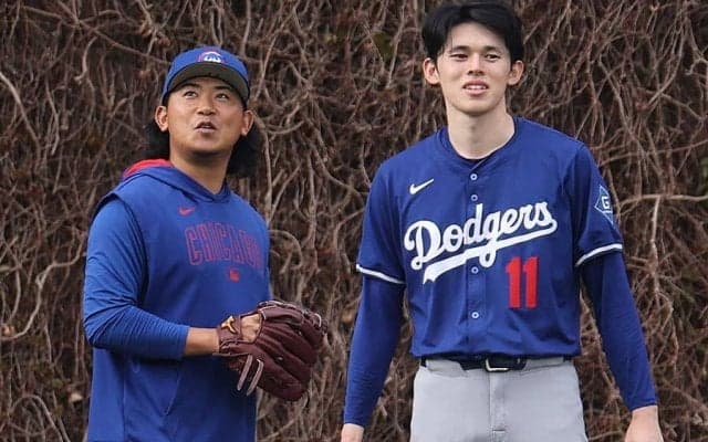 今永＆朗希の“秘密会談”　「魚雷バットのこととか…」カブス放送局で飛び交う妄想