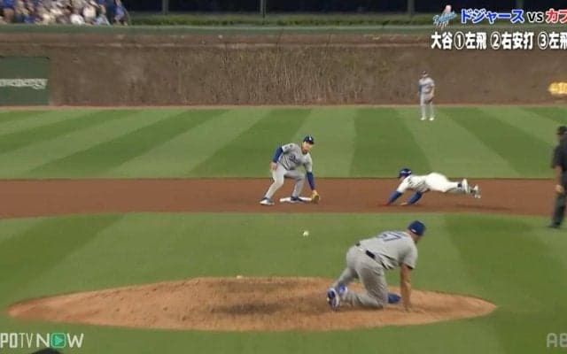 「ほら来た……」誰も止められない！？カブス・PCAの“爆速盗塁”に「はっやw」「なんやこれ」相手バッテリーを揺さぶる脅威の足