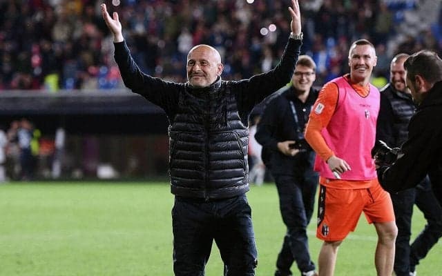 ボローニャを51年ぶりにコッパ決勝に導いたイタリアーノ監督、ミランとの決勝へ「一戦限りの試合では何が起こるかわからない」