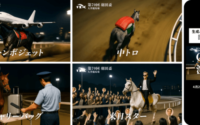 手荷物検査に引っかかる馬！？TCKがAI活用の新CM「羽田盃編」公開