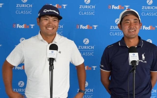 久常涼＆金谷拓実は4打差5位で決勝へ「お互いの強みを生かして頑張りたい」