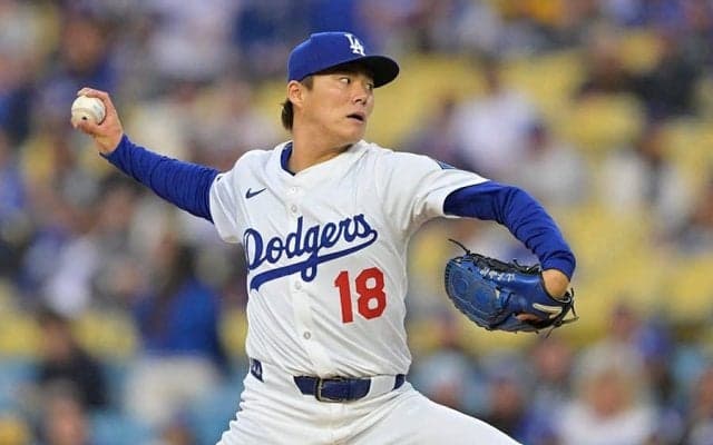 山本由伸は5回3失点で降板　メジャー自己最多4四球…味方失策に無援護、今季4勝目ならず