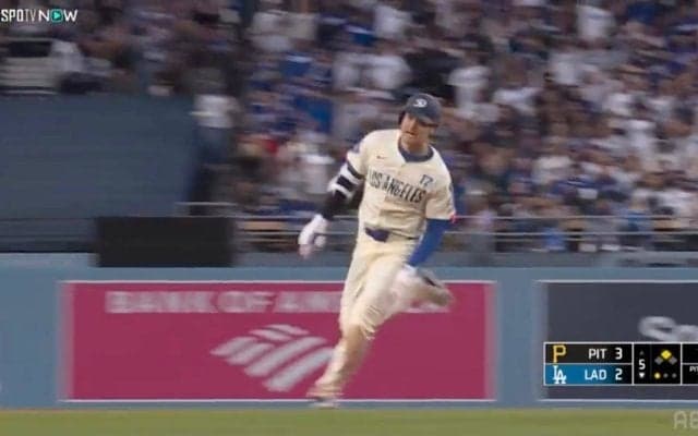 今日は“兄貴”の大谷翔平、佐々木朗希を「激走援護」…急加速して迷いなく三塁を陥れる圧巻走塁にファン興奮「完全復活では？」