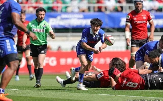 【ハイライト動画あり】90mの独走トライ2本！静岡ブルーレヴズ、粘りの防御と豪快な攻撃で横浜イーグルスに逆転勝ち