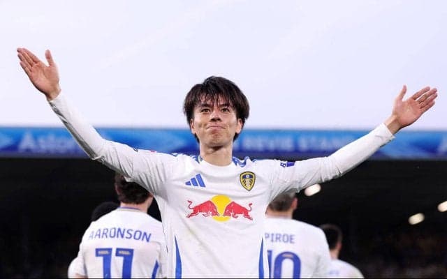 「充電されたラジコンのよう」「驚異的だった」圧巻ゴールの田中碧、リーズの勝利に貢献し最高評価を受ける「彼の移籍金が微々たるものと感じる」