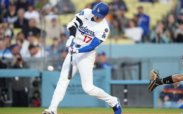 大谷翔平が“パパ初本塁打”　CY賞右腕から初球先頭打者弾…真美子夫人の選曲で7号