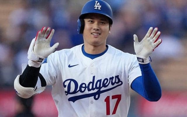 大谷翔平“パパ1号”で4連勝貢献　ド軍、今季2度目2桁得点で快勝…真美子夫人チョイスの曲も