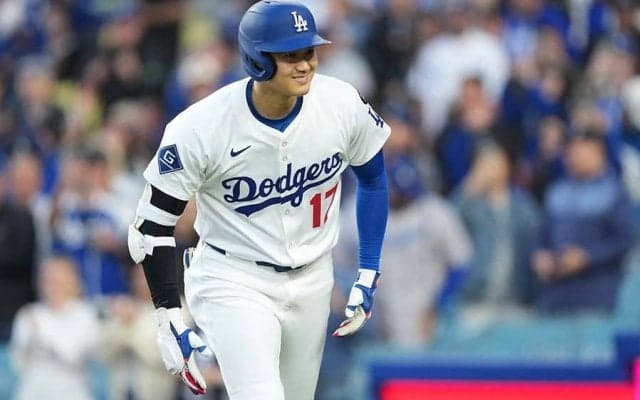 大谷翔平、8回で途中交代　初回に先頭打者HR、4打数1安打でお役御免…ド軍大量リード