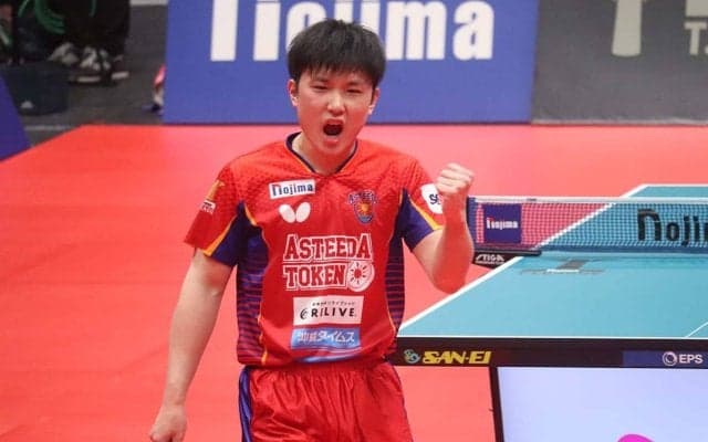 張本智和が3シーズン在籍の琉球退団を発表　驚異の勝率“83.1％”で絶対的エースに君臨、移籍初年度にPO制覇【Tリーグ】