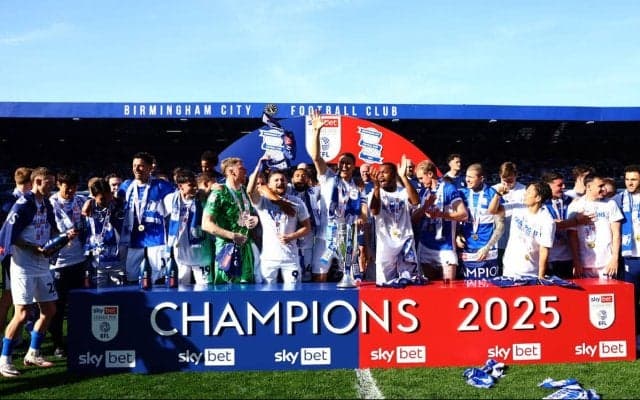 岩田智輝もフル出場！ 3部優勝のバーミンガム、勝ち点108に伸ばしEFLの歴代最多勝ち点記録を更新