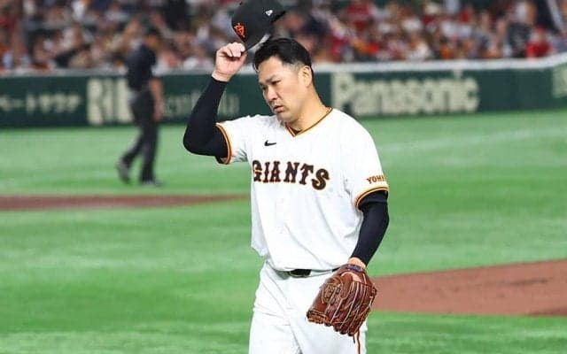 巨人の田中将大、3回3失点で199勝目ならず　初回に5連打で3失点
