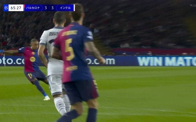 「絶対当たりたくない、穴開く」SNS騒然！バロンドール候補が放ったド迫力の“殺人級”弾丸ミドルが話題沸騰「ロケット砲」「銃弾のよう」