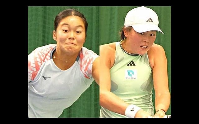 10代の園部八奏と小池愛菜 4強ならず