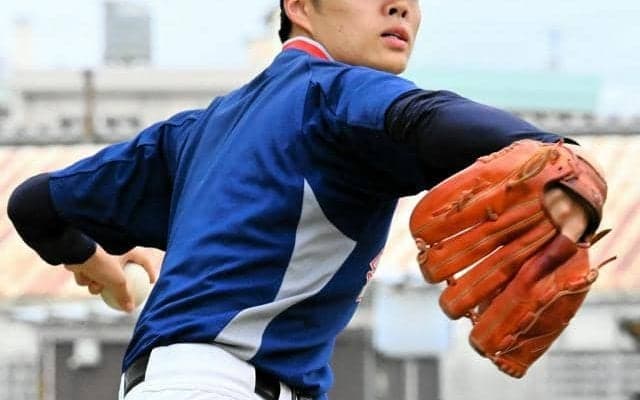 夢の甲子園へ　羽黒の会田投手、高校軟式野球の交流試合に出場