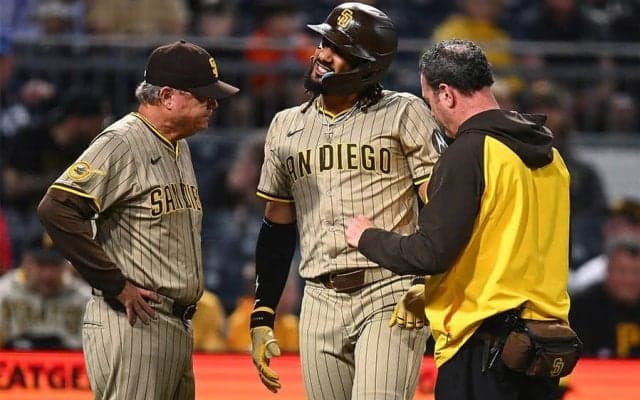 球場悲鳴「ふざけるな」　“大谷ライバル”に150キロ直撃…腫れあがった左腕にファン「マジかよ」