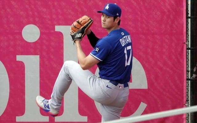 大谷翔平、ブルペンで最速151キロ！　変化球交え35球、二刀流復活へまた前進