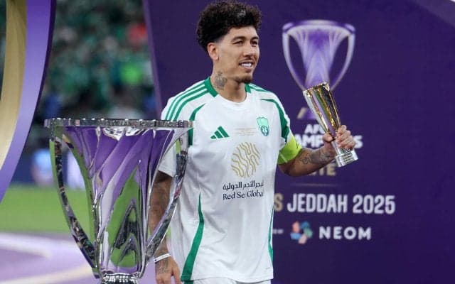 ACLEのMVPは決勝でもアシスト、アル・アハリのフィルミノが受賞！ 12試合で6ゴール7アシストを記録…最優秀GKはメンディ