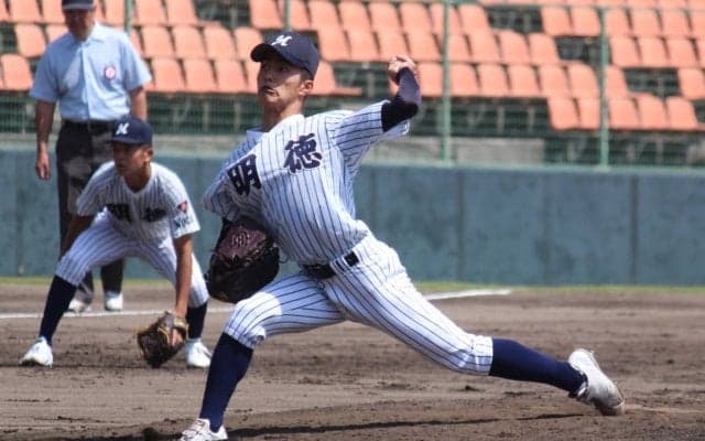 明徳義塾のU-18代表候補左腕が完封勝利！注目の進路にも言及「社会人野球に進みたい」【四国地区大会】