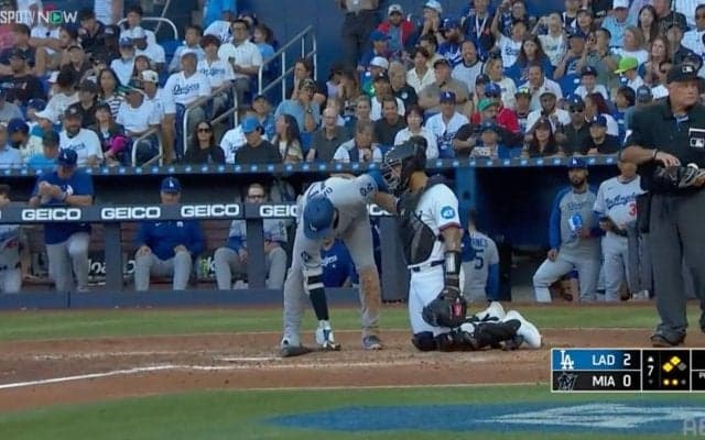 何してるの？大谷翔平への申告敬遠シーンが話題「イチャイチャ」「キャッチャーうける」相手捕手とのやり取りにファン注目