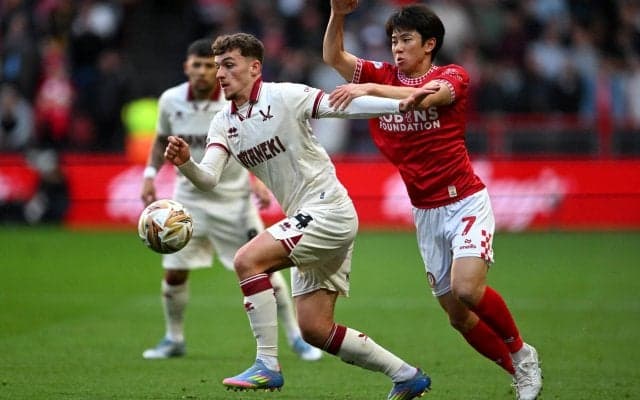 平河悠のプレミア昇格は厳しさ増す…前半のみで交代、ブリストルがシェフィールド・Uに完敗【プレミア昇格PO】