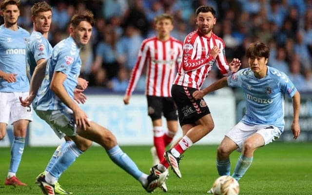 坂元達裕がフル出場もコヴェントリーは痛恨のミスからサンダーランドに敗戦…【プレミア昇格PO】