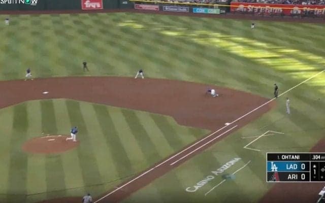 なんだこれは…？ 絶好調・大谷翔平、爆速弾丸ヒットに“野手ショック”「エグすぎる」 176キロ“火の玉打球”→飛んでも追いつけない