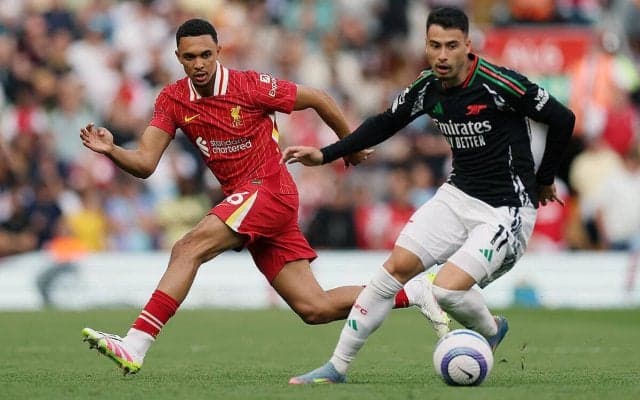 優勝争い演じた頂上決戦は痛み分け…リバプールが前半2点先行もアーセナルが後半2発で追いつく【プレミアリーグ】