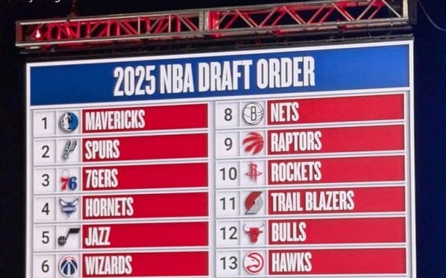 NBAドラフトロッタリー2025が開催…今年のトップ3指名はマブス、スパーズ、シクサーズが獲得